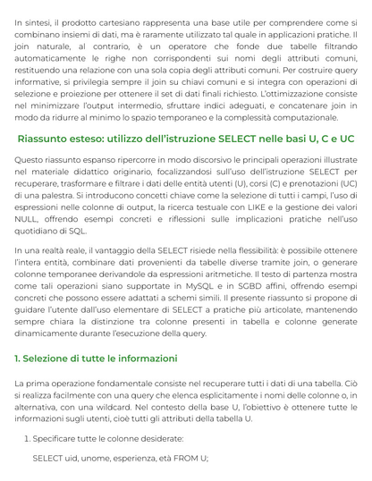 Riassunto di Strumenti informatici per lo sport