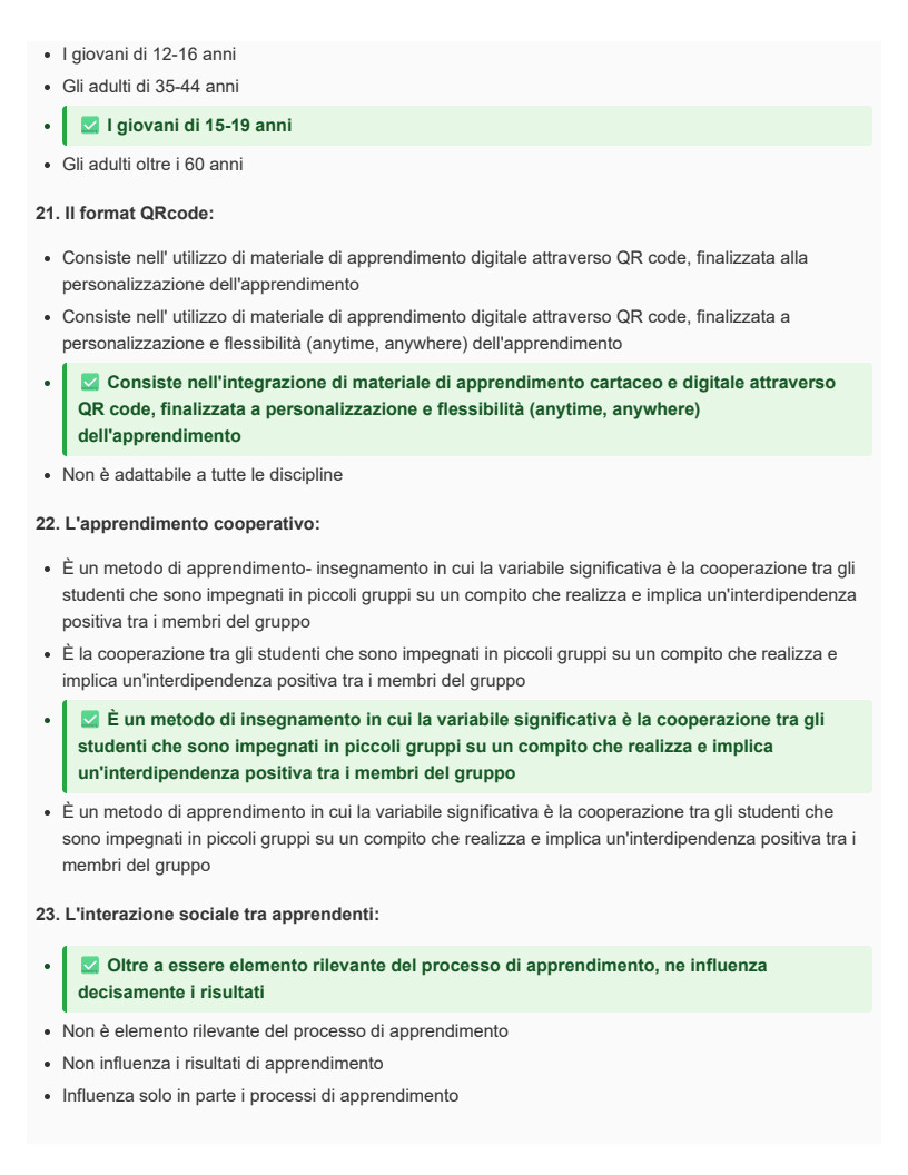 Educazione degli adulti - SINGOLO 6 CFU
