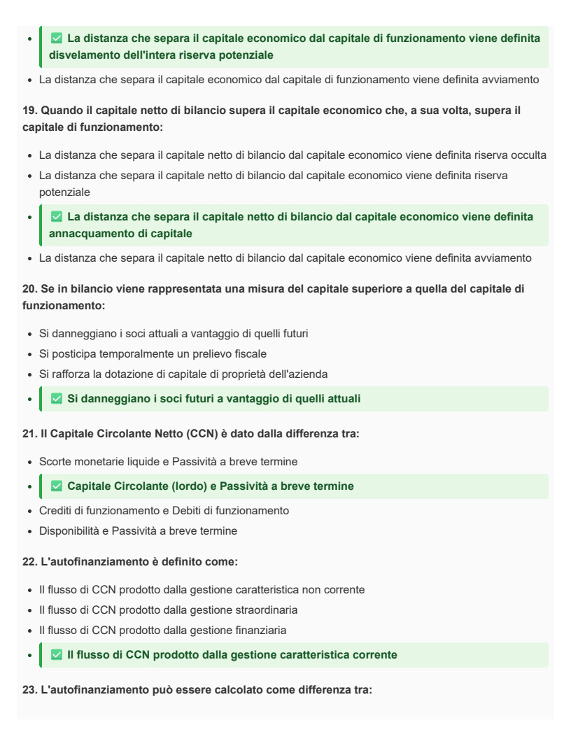 Metodologie e determinazioni quantitative d'azienda