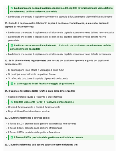 Metodologie e determinazioni quantitative d'azienda