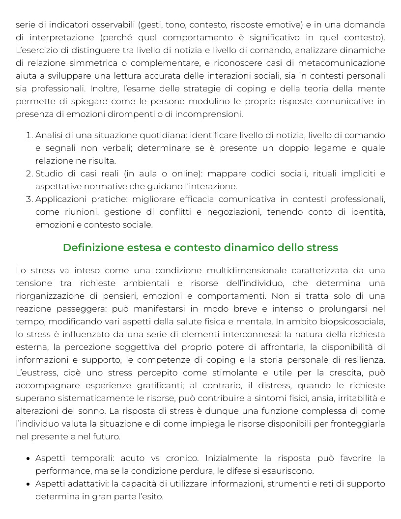 Riassunto di Gestione dei gruppi sportivi