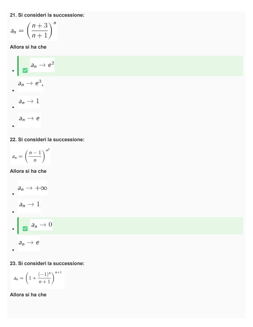 Analisi Matematica I e geometria