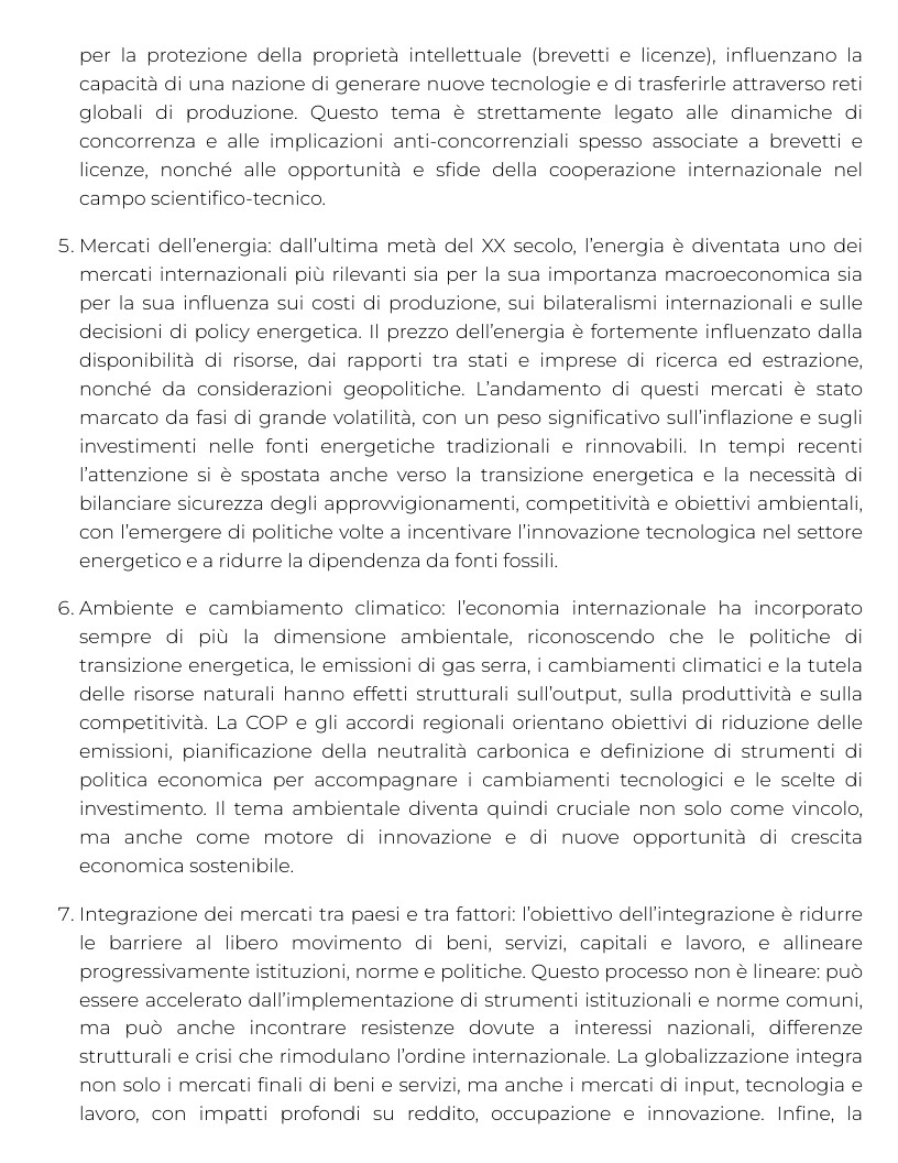 Riassunto di Economia Internazionale - MA1757