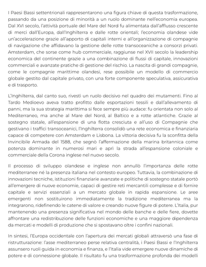 Riassunto di Storia della globalizzazione e dei mercati internazionali - MA1757