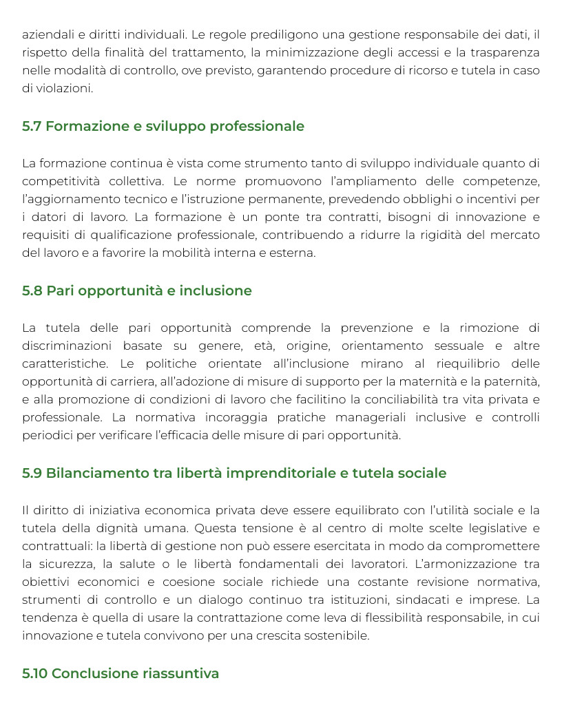 Riassunto di Diritto del lavoro e della sicurezza sul lavoro