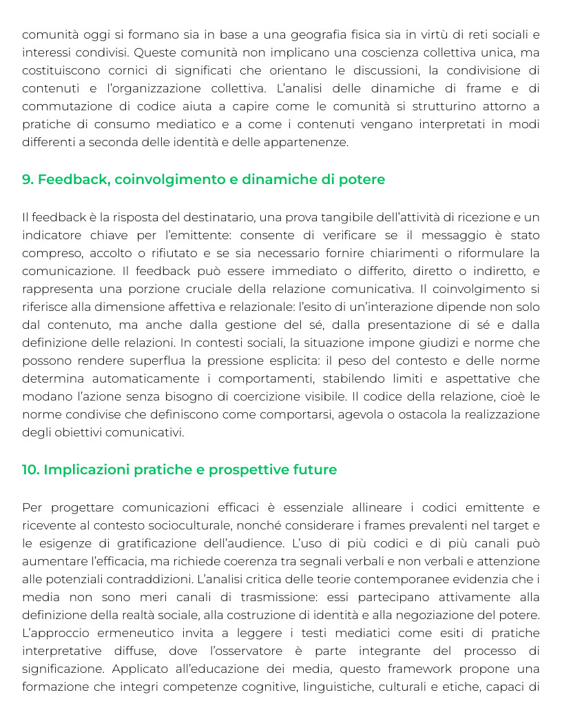 Riassunto di Teorie e tecniche della comunicazione di massa