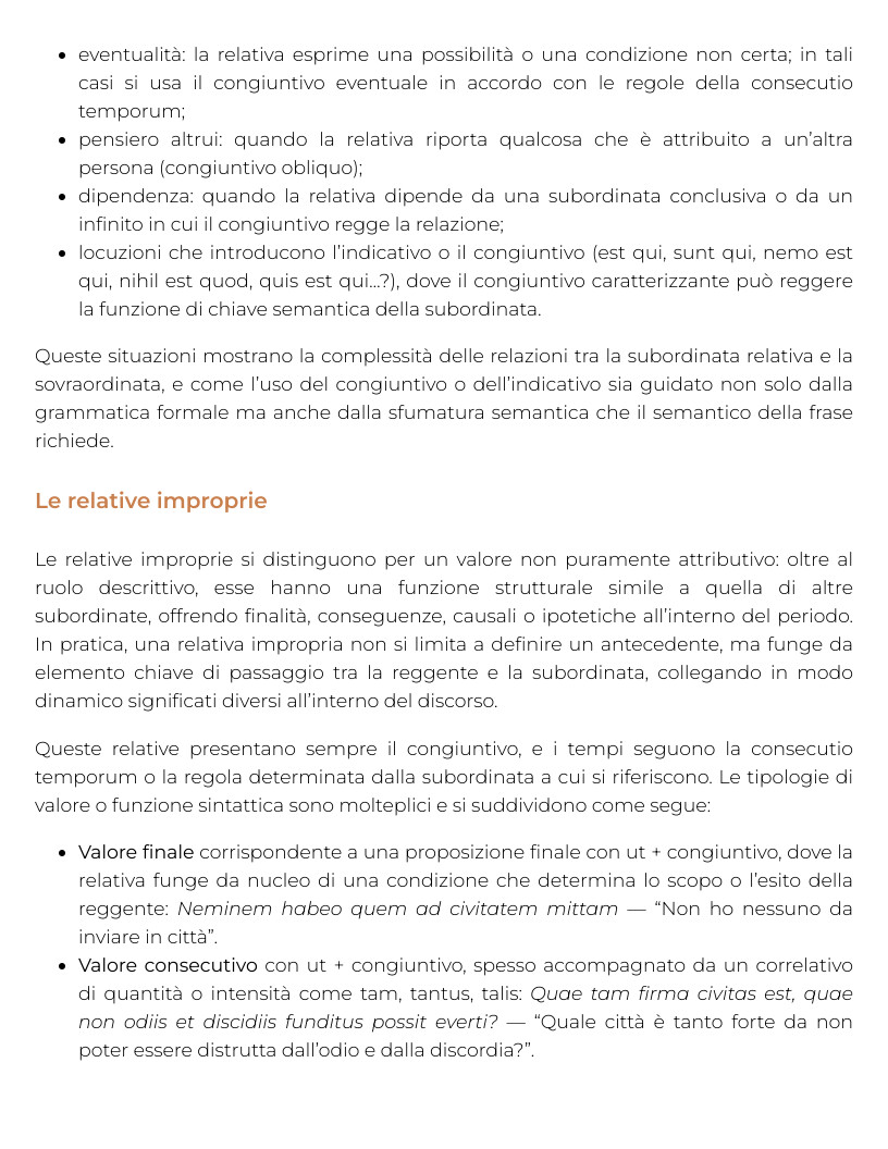 Riassunto di Lingua e letteratura latina — Pegaso