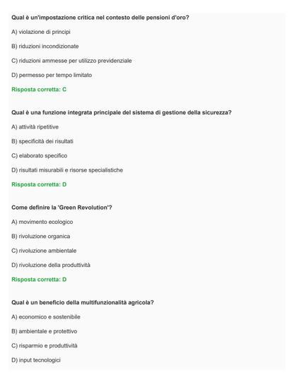 Altre conoscenze utili per l'inserimento nel mondo del lavoro